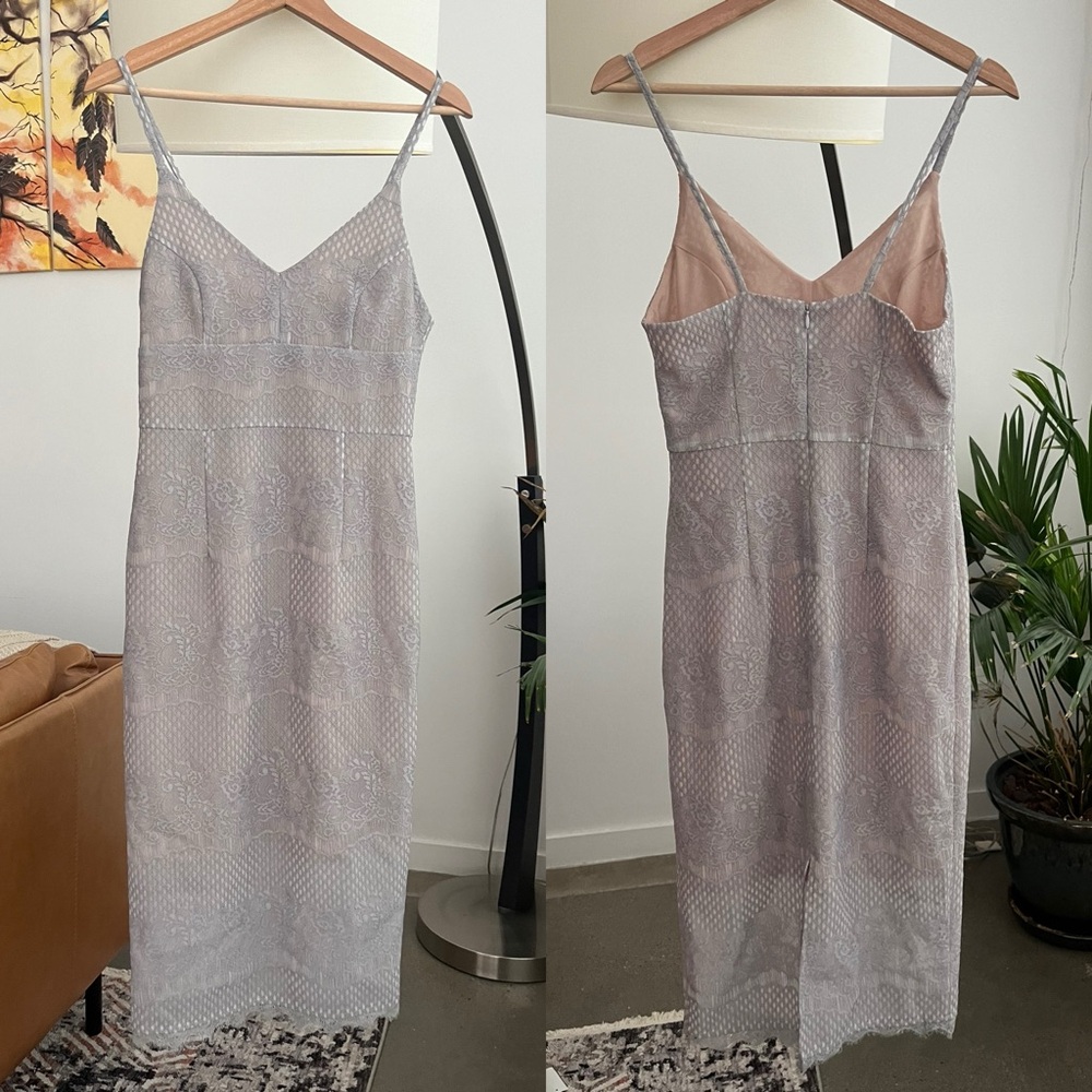 PS THE LABEL Lace Midi Dress